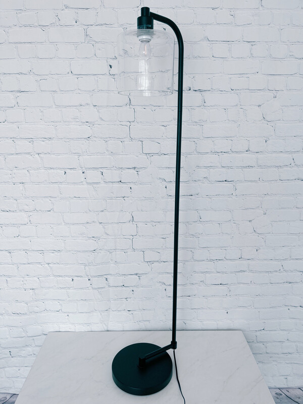 Matte Black Industrial Floor Lamp