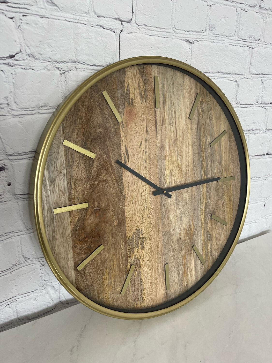 Gold & Wood Clock