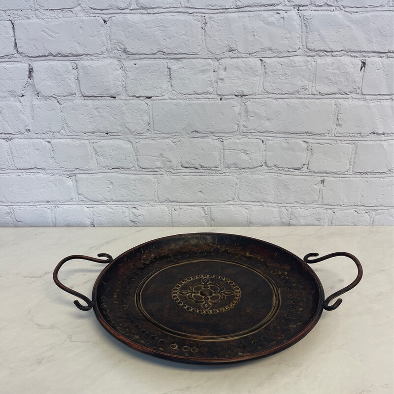 Rustic Metal Tray w/ Handles