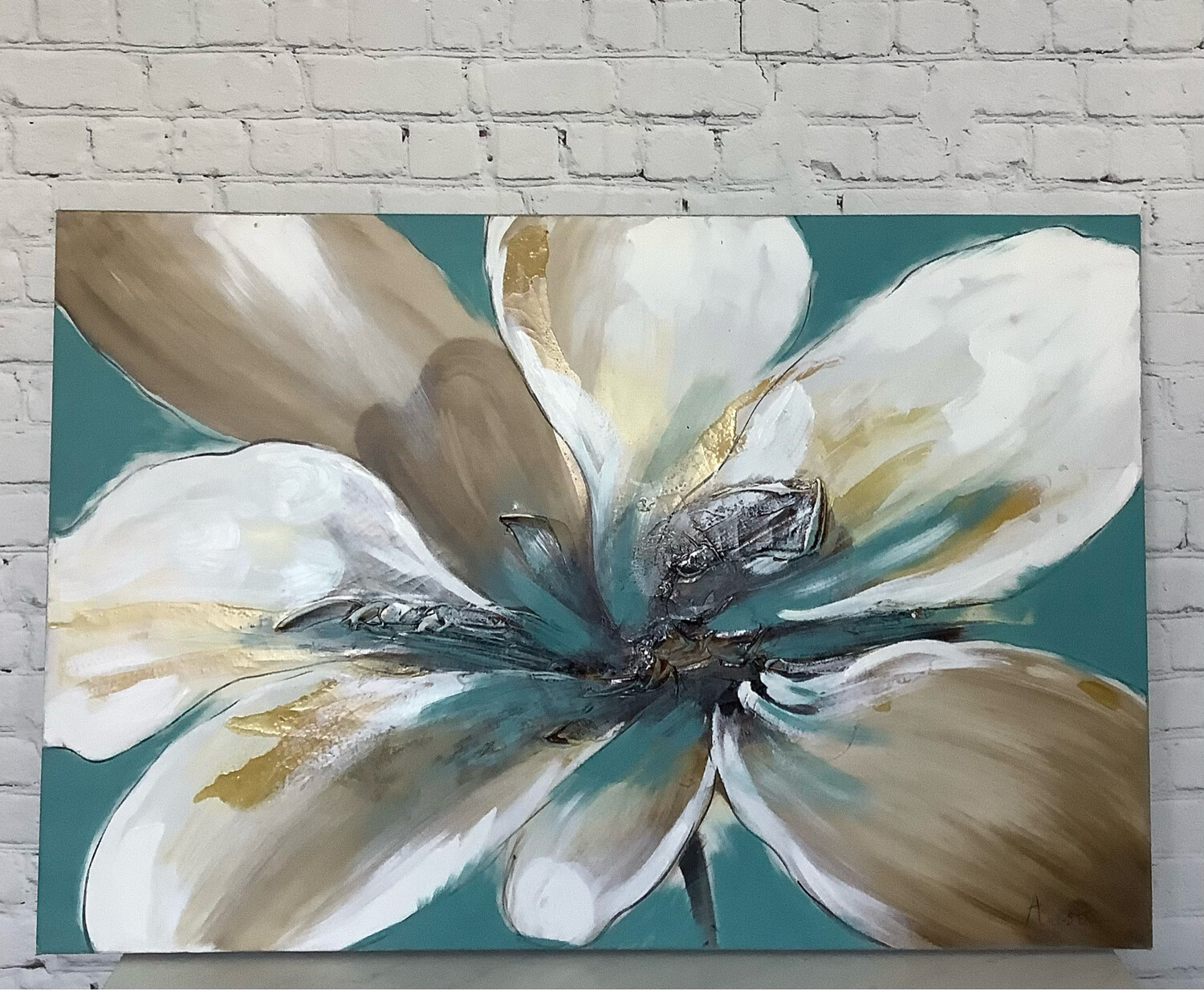 Large Flower Canvas