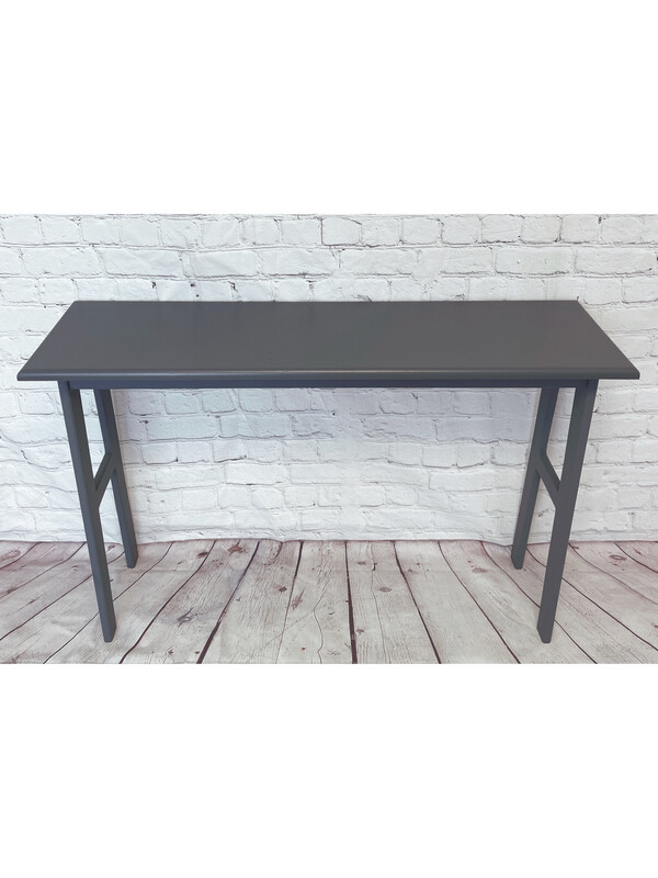 Dark Grey Wood Console Table