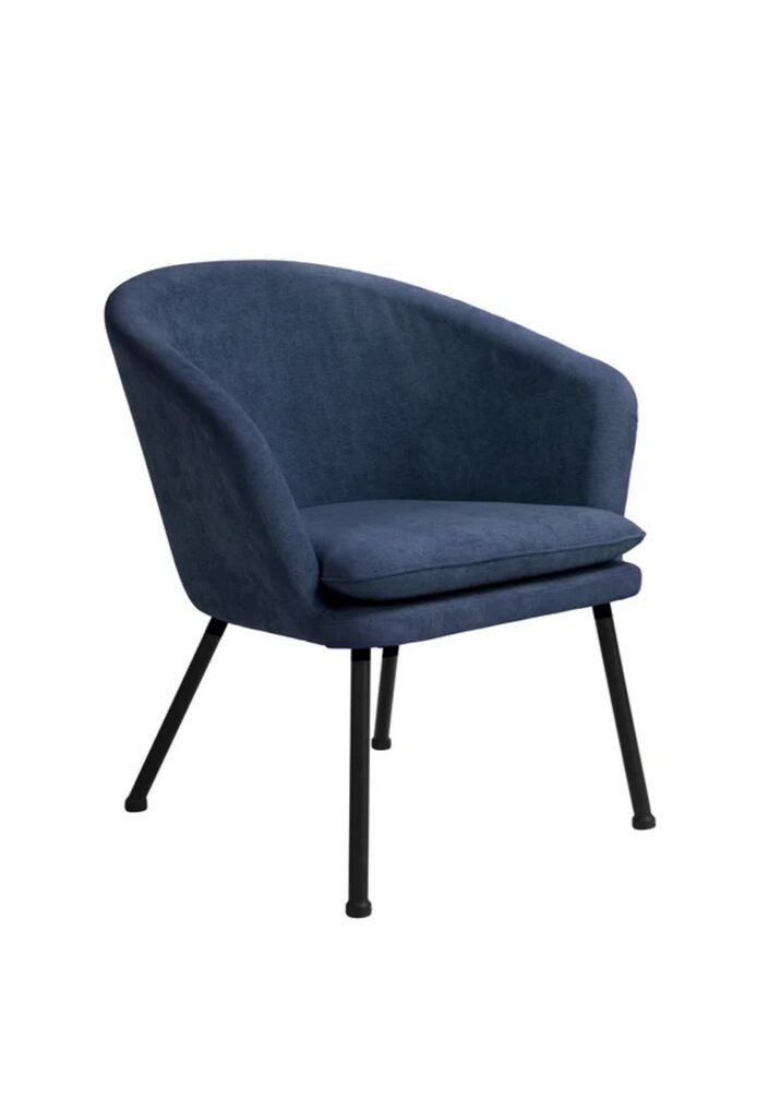 Modern Navy Accent Chair - Set Of 2