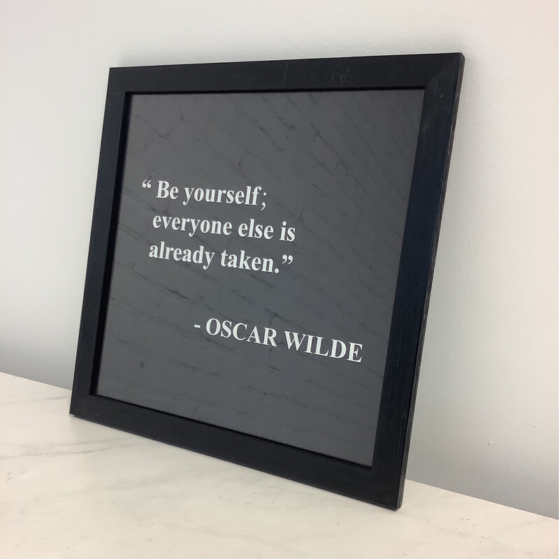 Oscar Wilde Glass Print