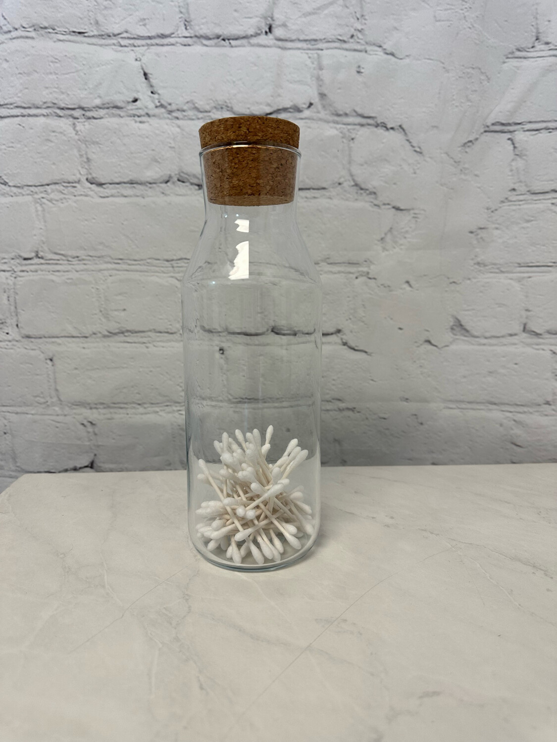 Clear Bottle w/ Q-Tips