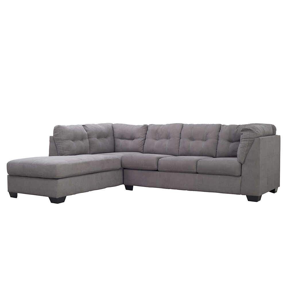 Dark Grey Stitched 2 Piece Sectional