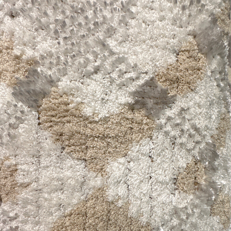 White, Beige & Grey Patterned Rug 6x10