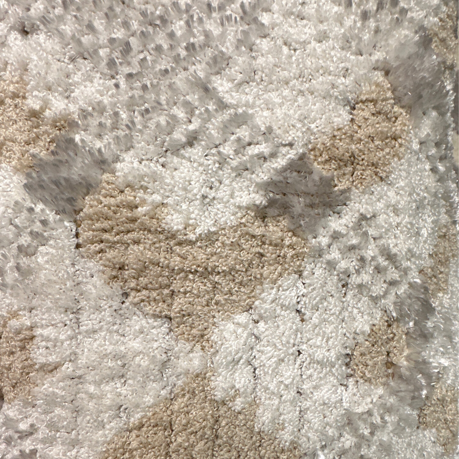 White, Beige & Grey Patterned Rug 6x10
