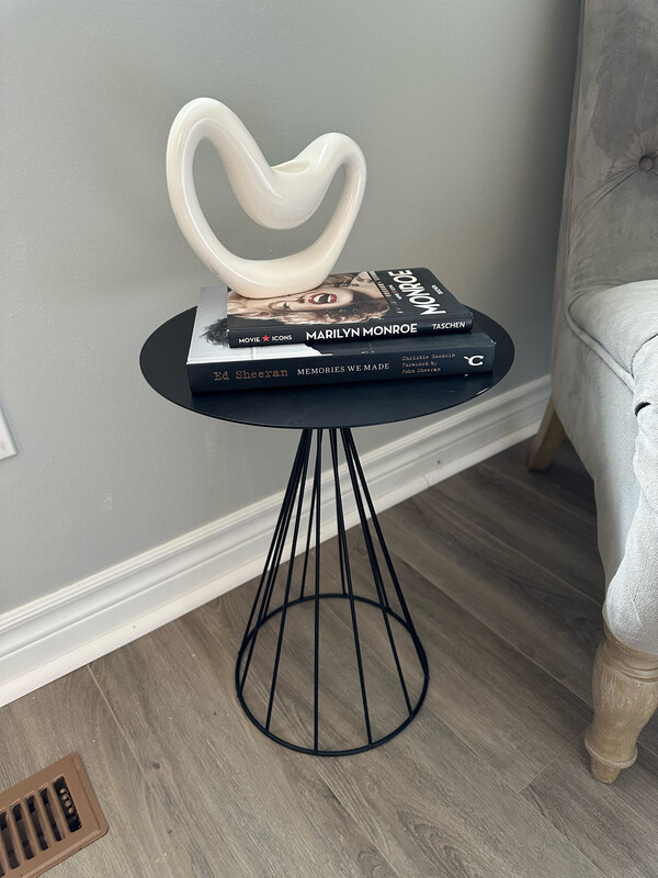 Single Metal End Table