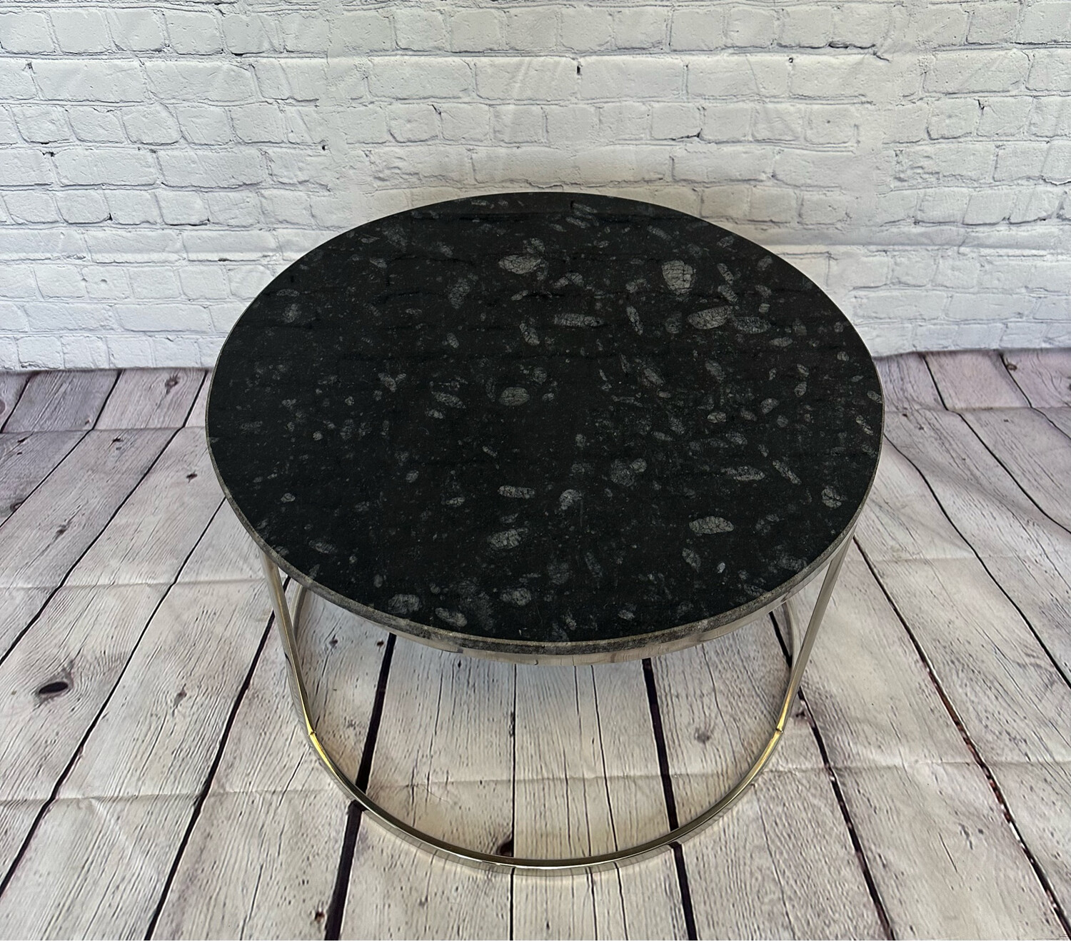 Blue/Black Marble Top Coffee Table