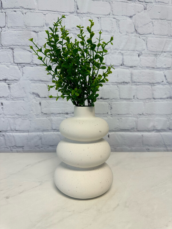 Small White Bubble Vase