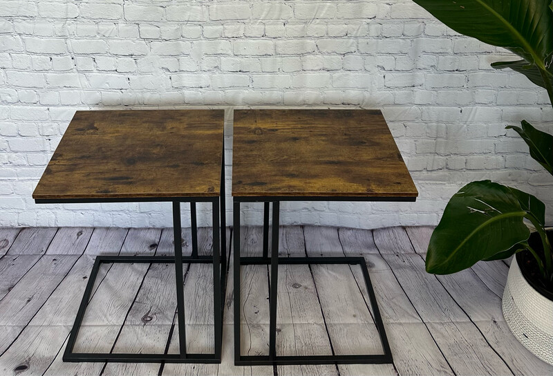 Faux Wood End Table - Set of 2