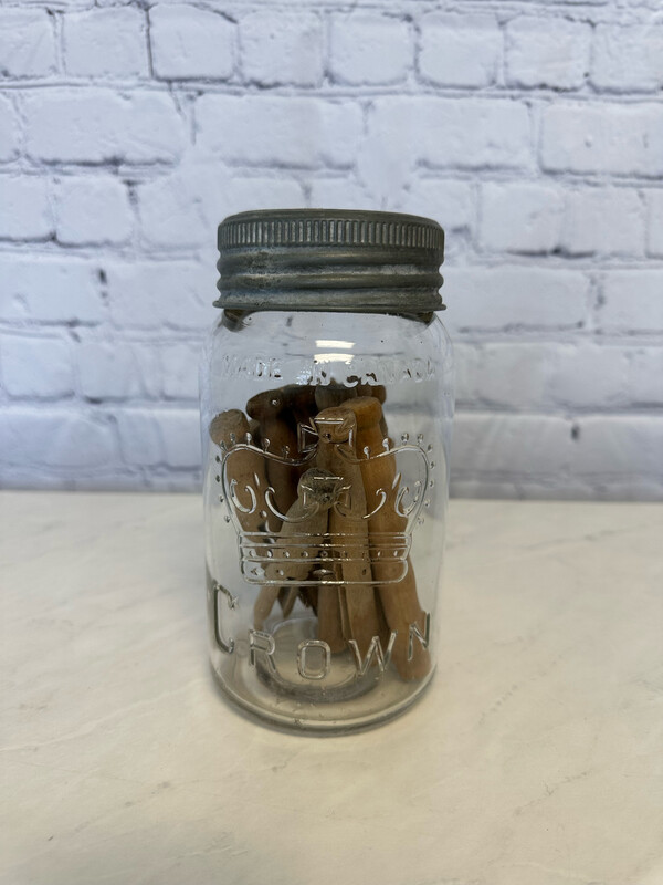 Mason Jar w/ Clothes Pins