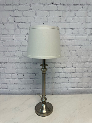 Small brass Wallace hooded table lamp, c.1910s - Ruby Lane