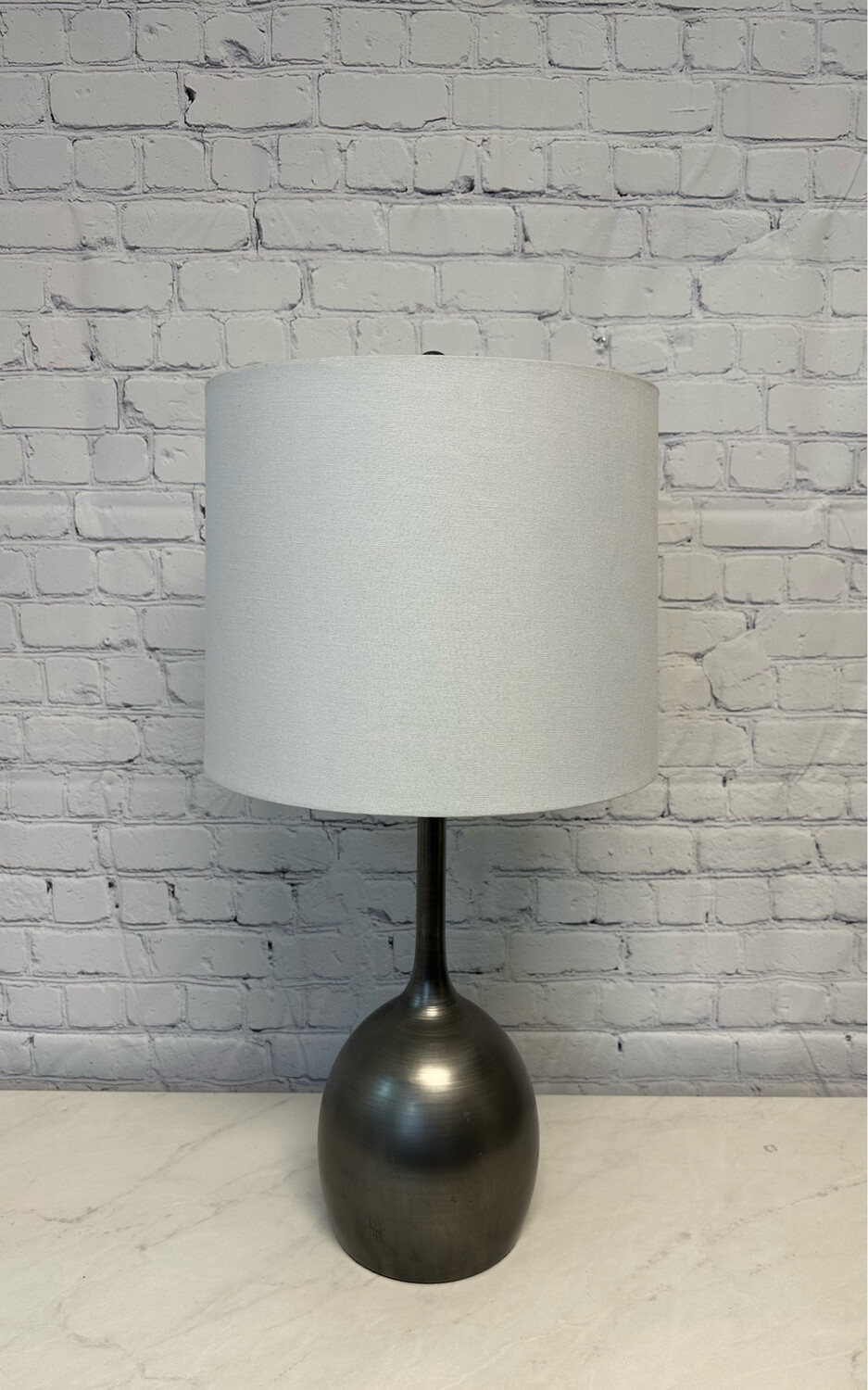 Gunmetal Grey Tall Lamp