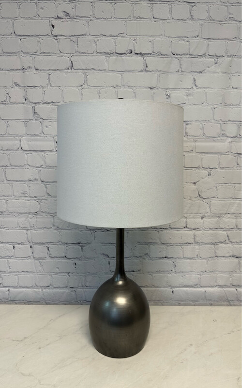 Gunmetal Grey Tall Lamp