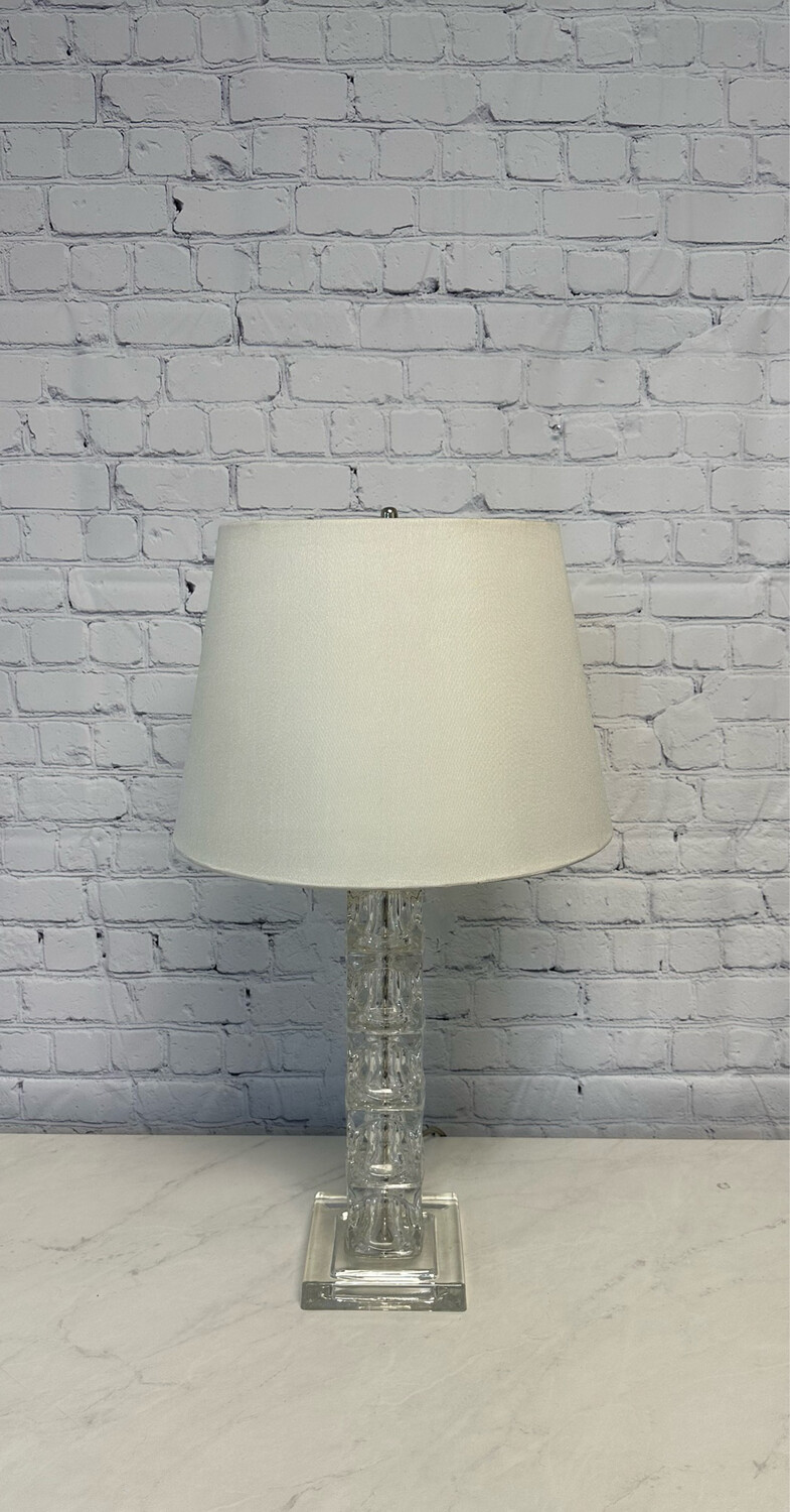 Solid Rocks Glass Lamp