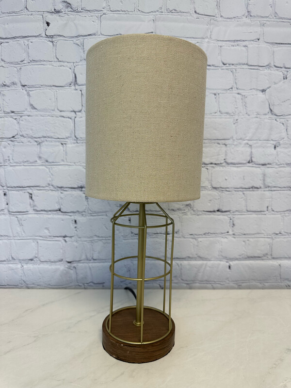 Mid Century Modern Gold Lamp