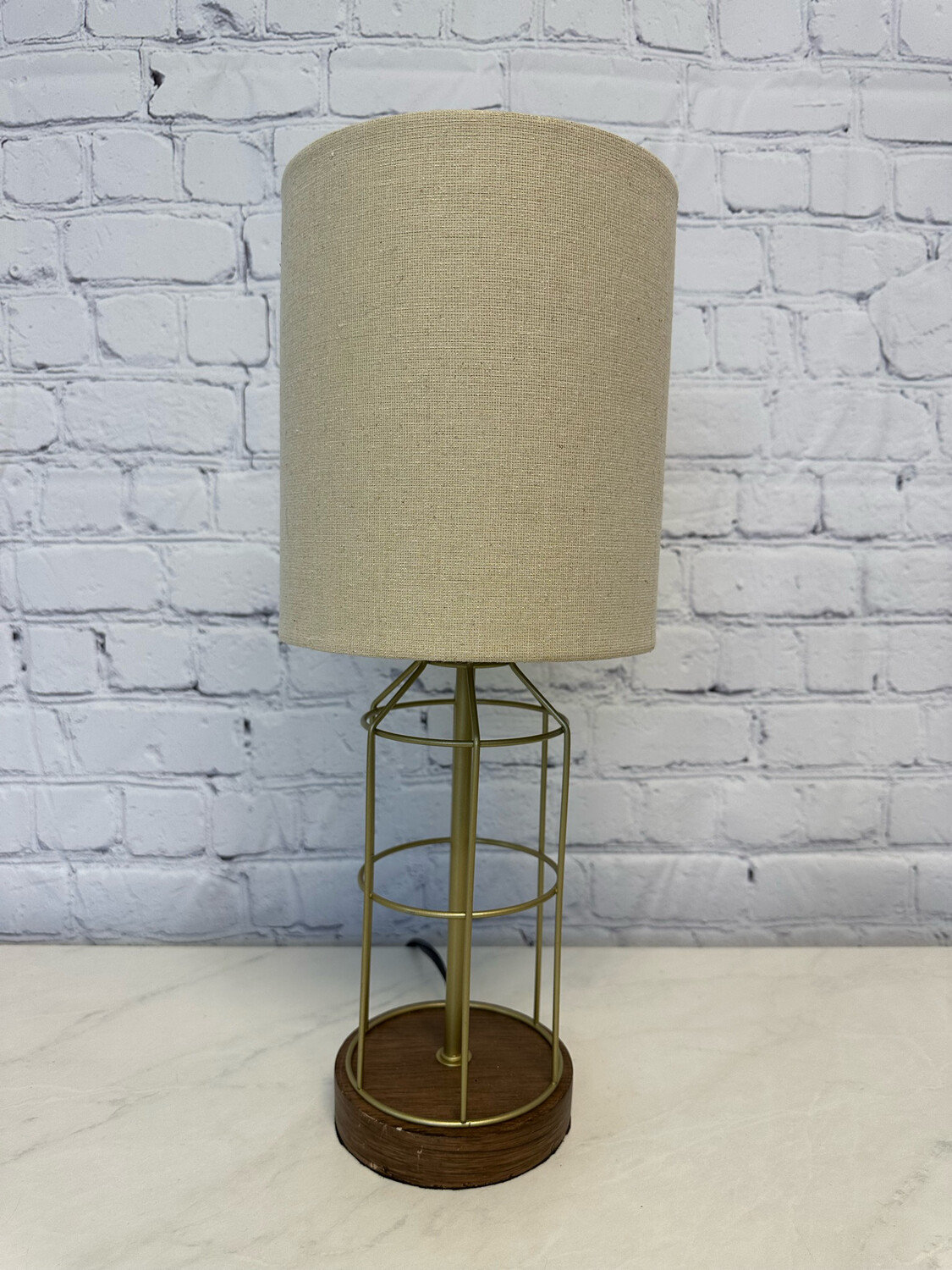 Mid Century Modern Gold Lamp