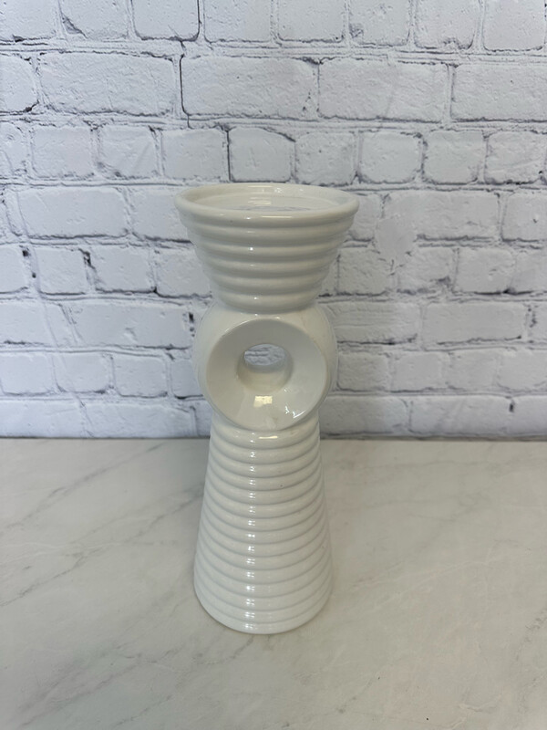 White Candle Holder