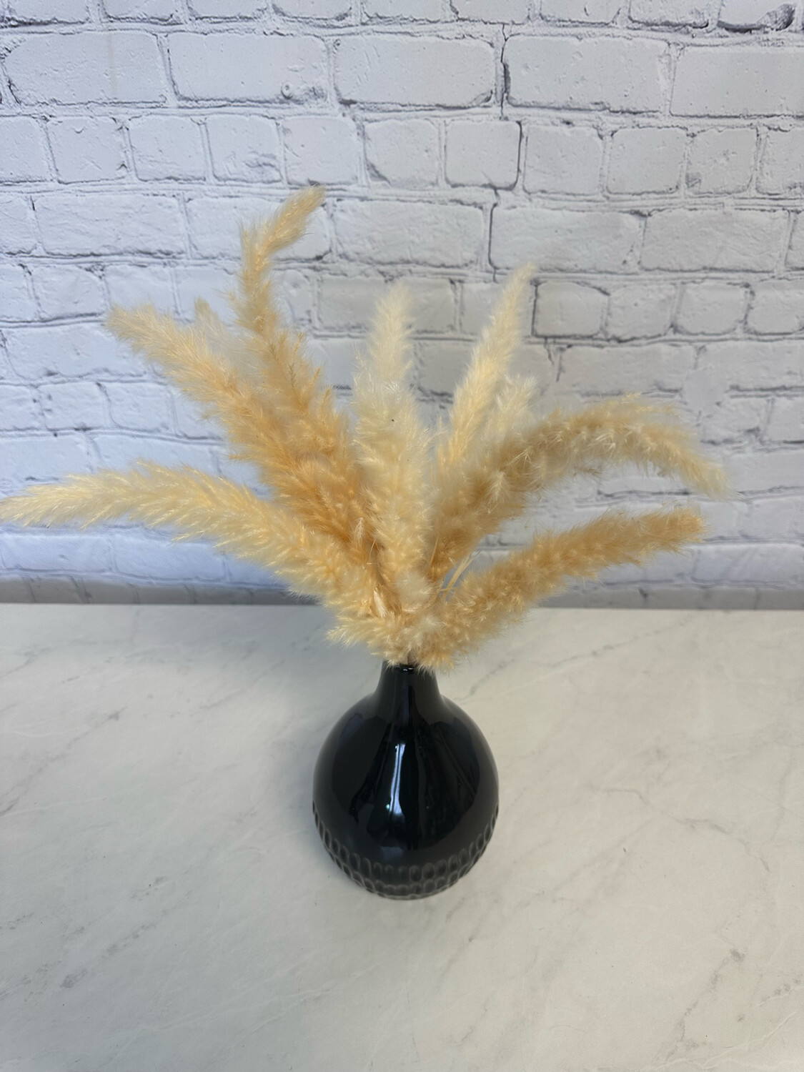 Small Black Vase w/ Lower Design
