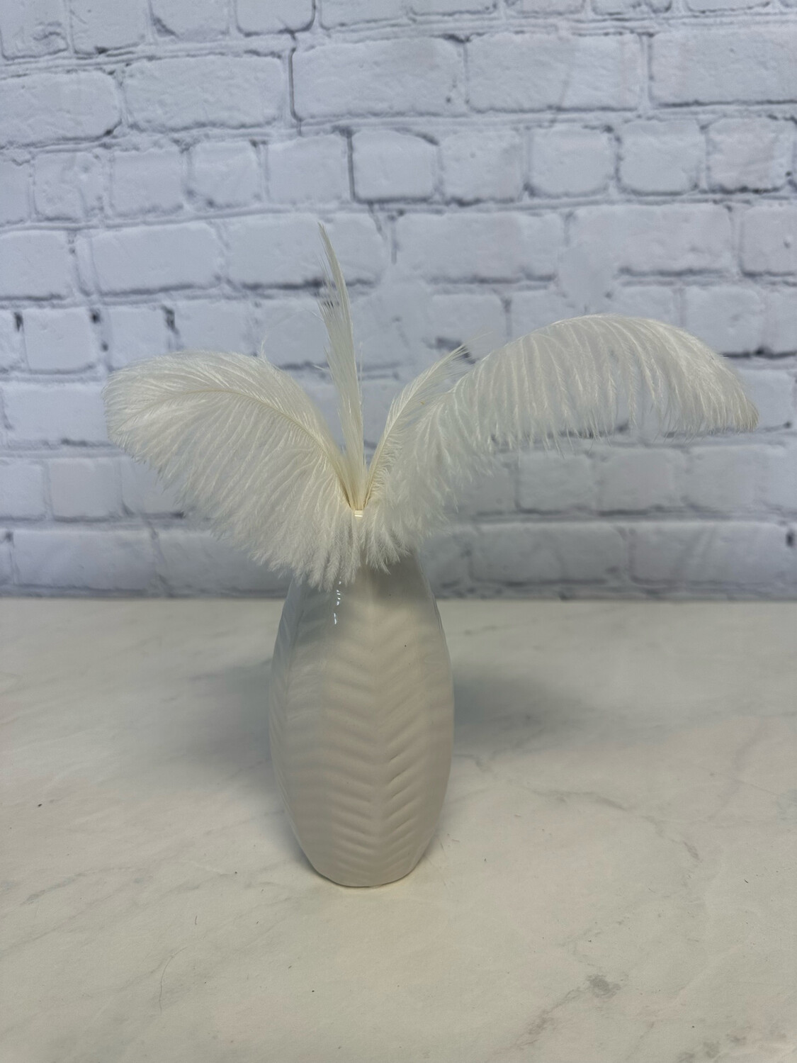 White Teardrop Vase