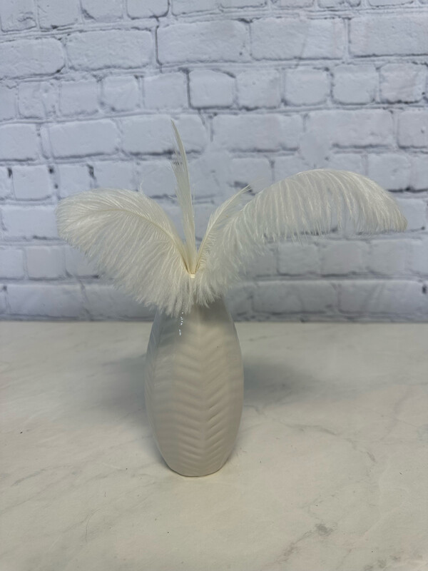 White Teardrop Vase