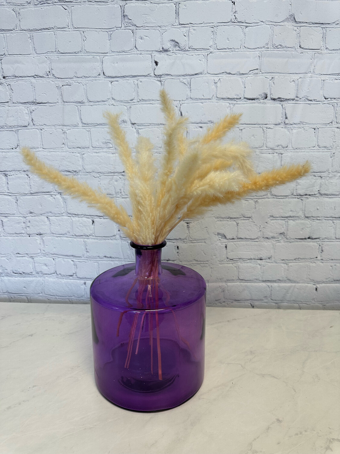 Solid Purple Glass Vase