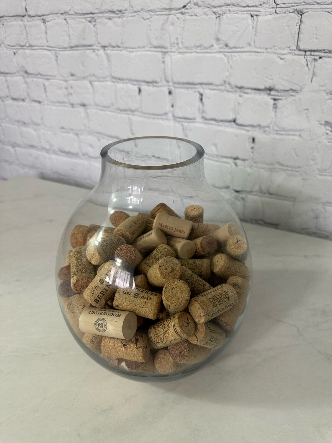 Glass Vase w/ Corks