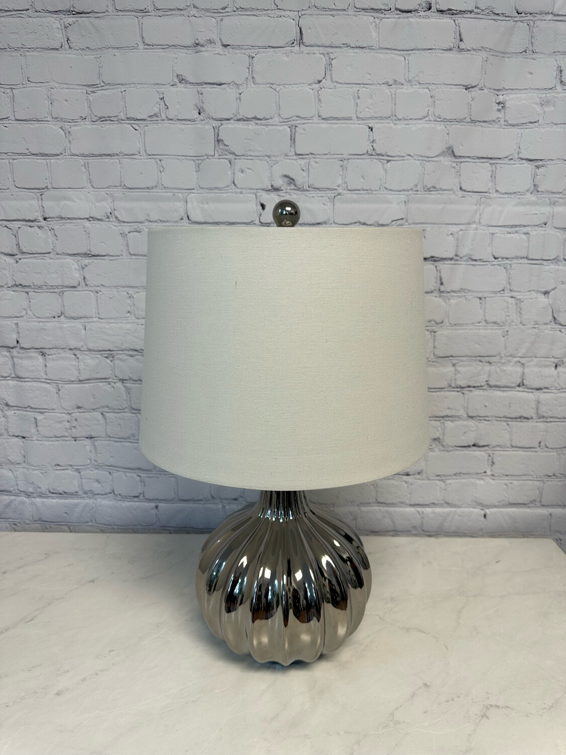 Metallic Pumpkin Shape Lamp