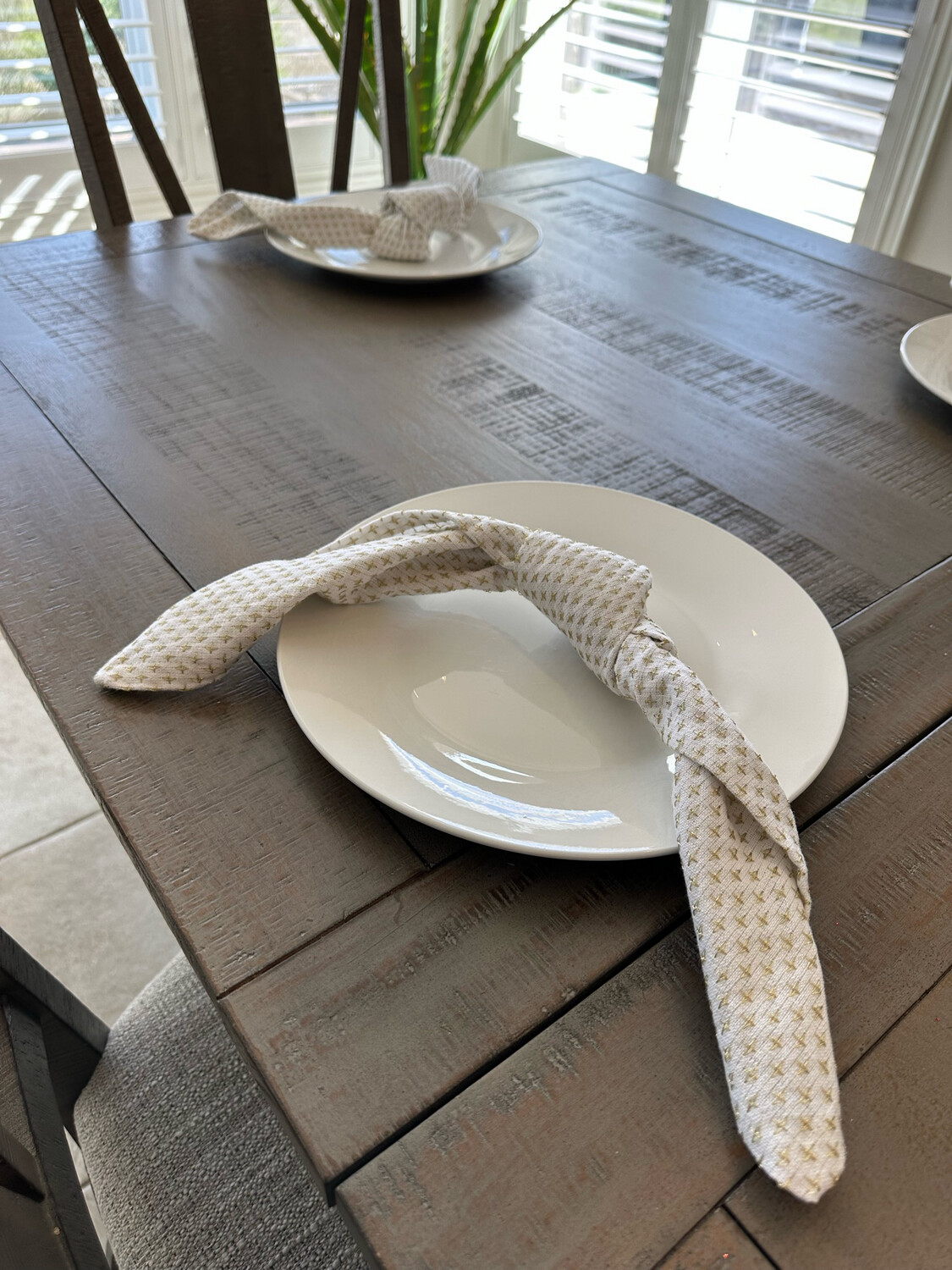White Dinner Plate - Set Of 2