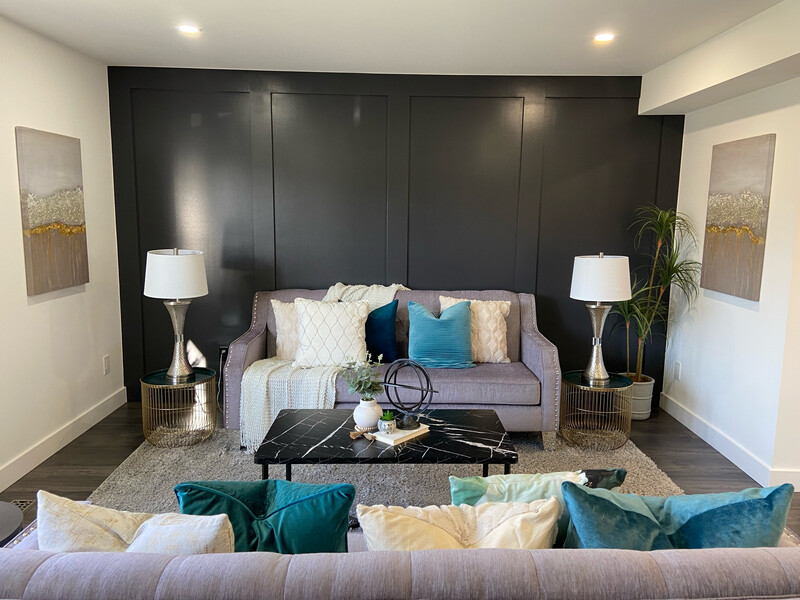 Light Grey Nailhead Sofa