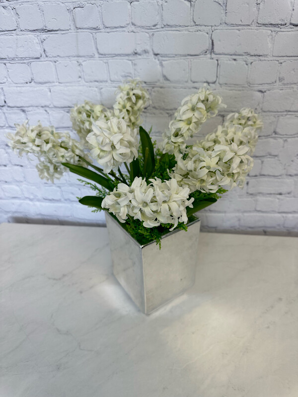 Rectangle Chrome Vase