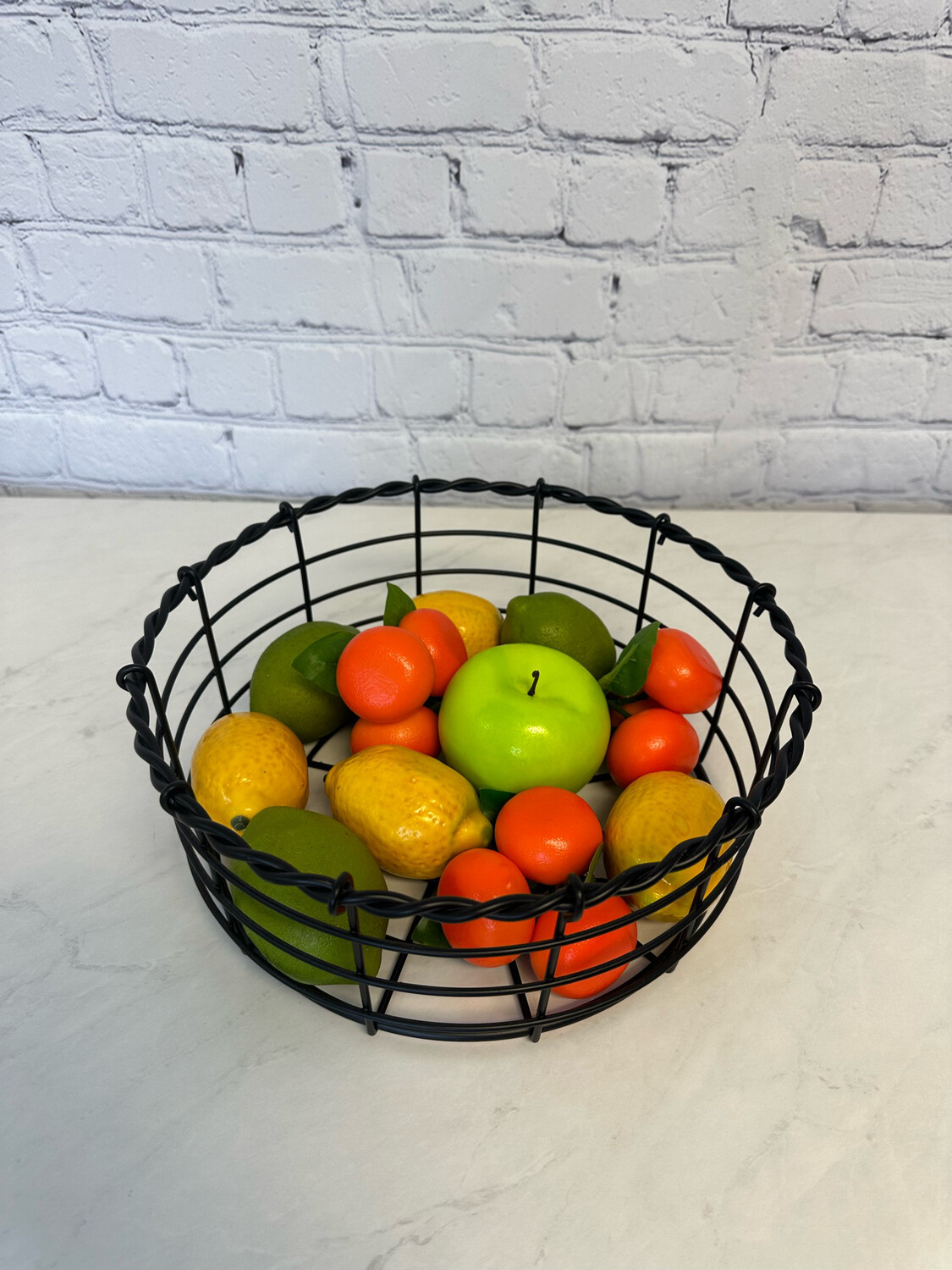 Small Black Metal Wire Bowl