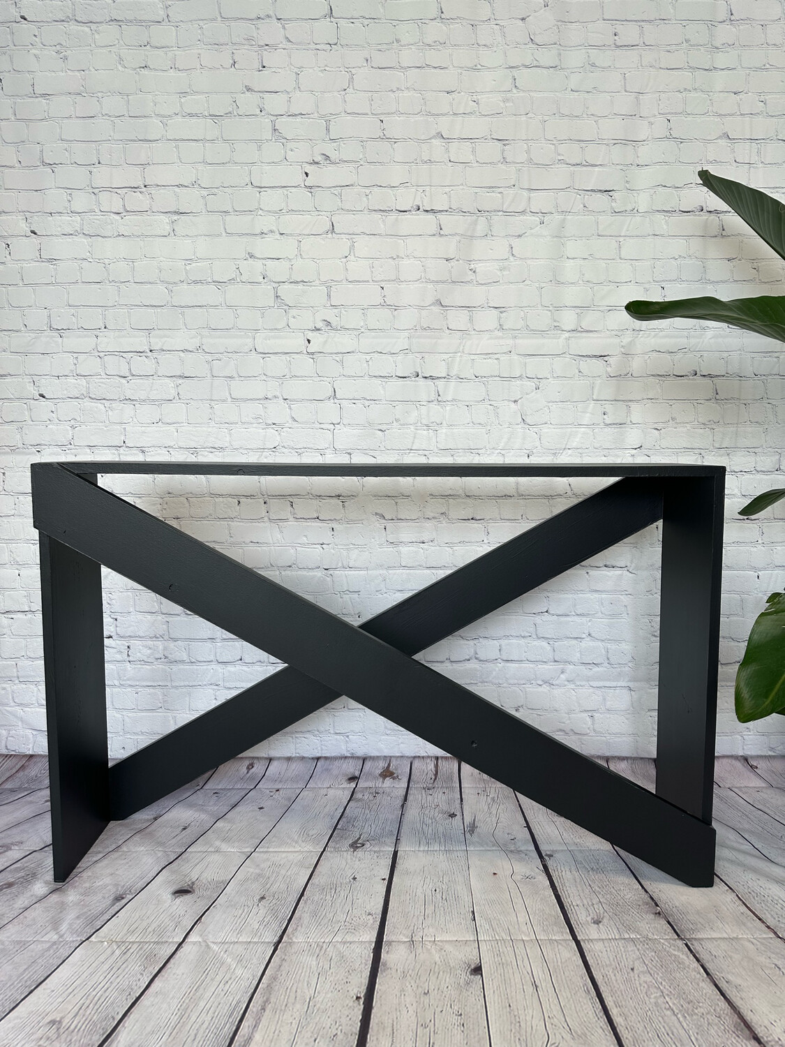 Black Wooden Console Table