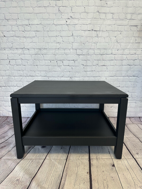 Matte Black Wooden Coffee Table