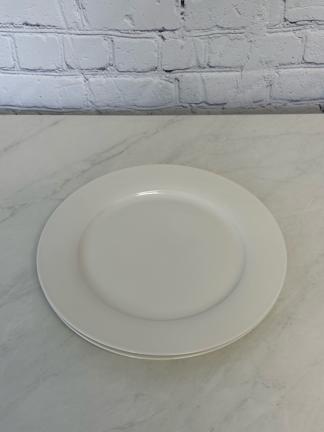White Dinner Plate - Set Of 2