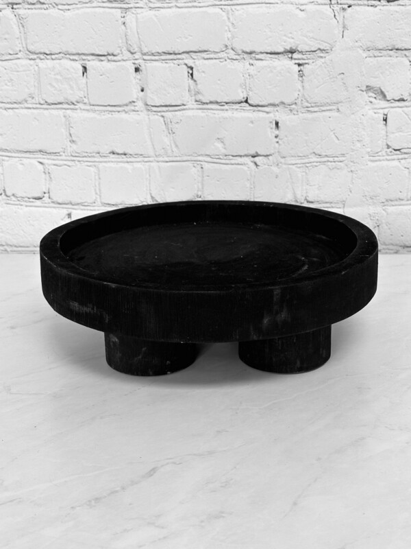 Black Wooden Tray