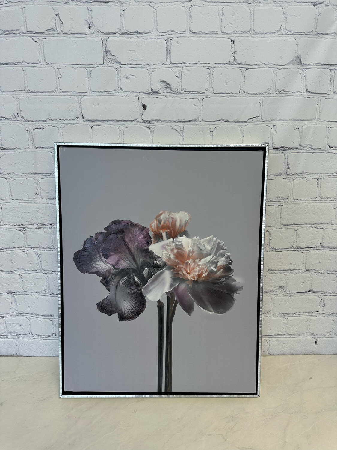 Framed Purple Flower Canvas