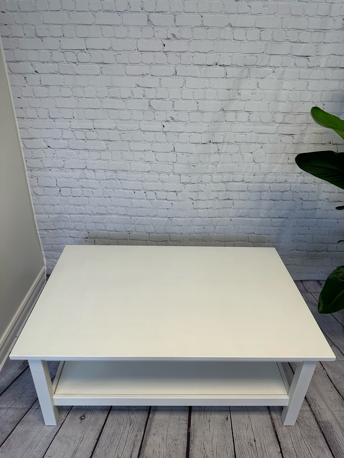 White Rectangular Coffee Table