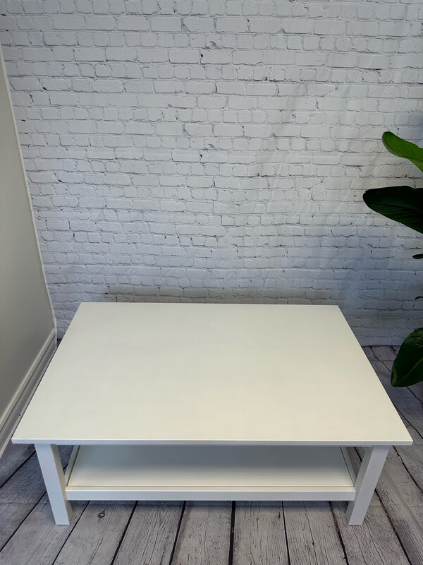 White Rectangular Coffee Table