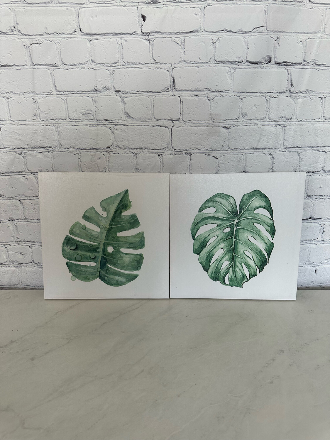 Monstera Canvas - Set Of 2