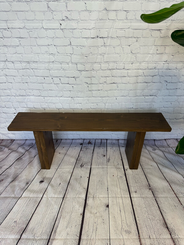 Dark Rustic Bench