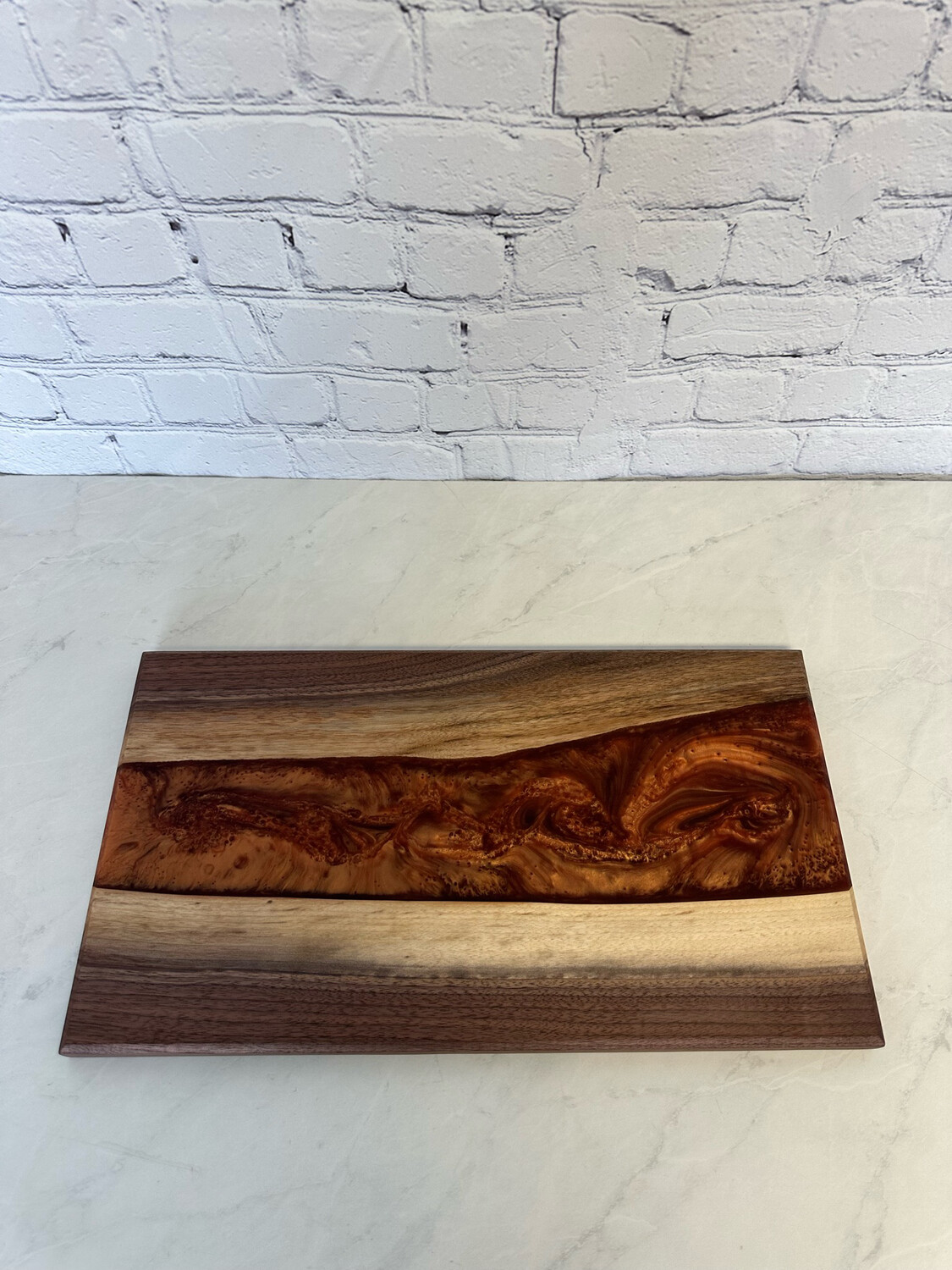 Orange Epoxy Serving Board