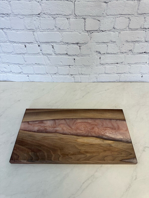 Pink Epoxy Serving Board