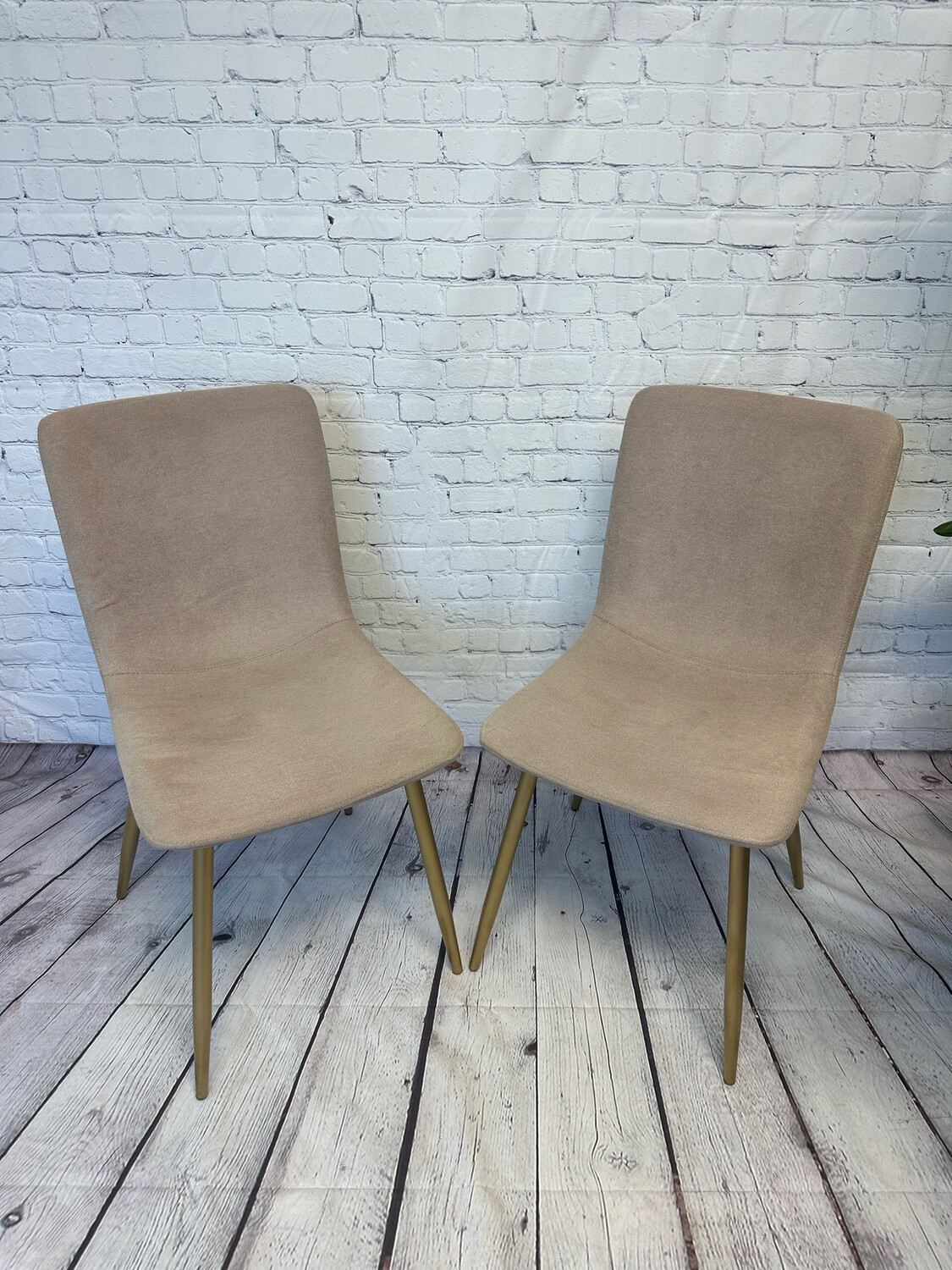 Beige Fabric Dining Chair - Set Of 6
