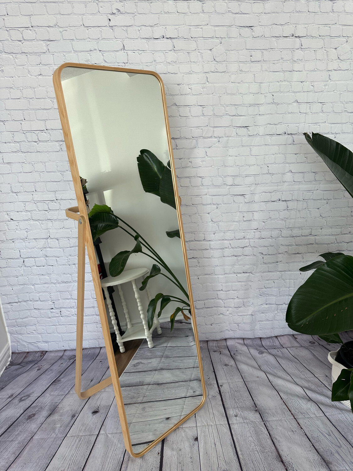 Blonde Standing Mirror