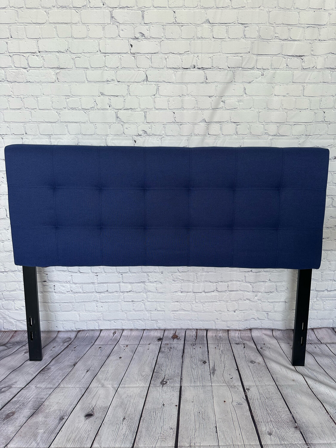 Queen Headboard - Royal Blue Tufted