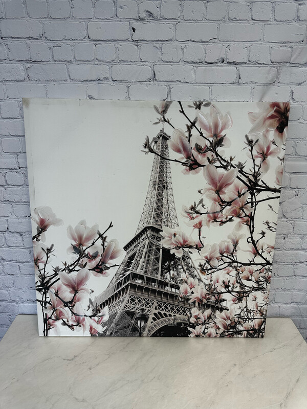 Paris & Cherry Blossom Canvas