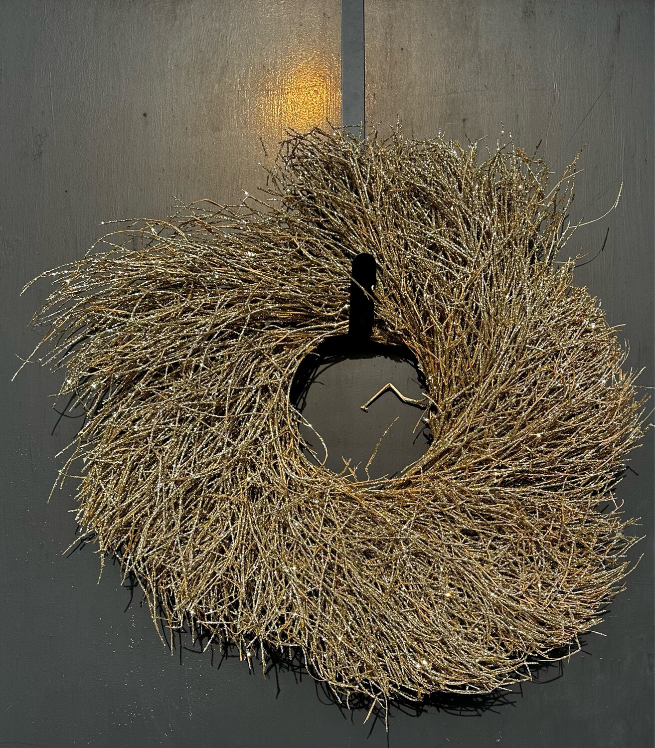 Large Gold Wooden Wreath