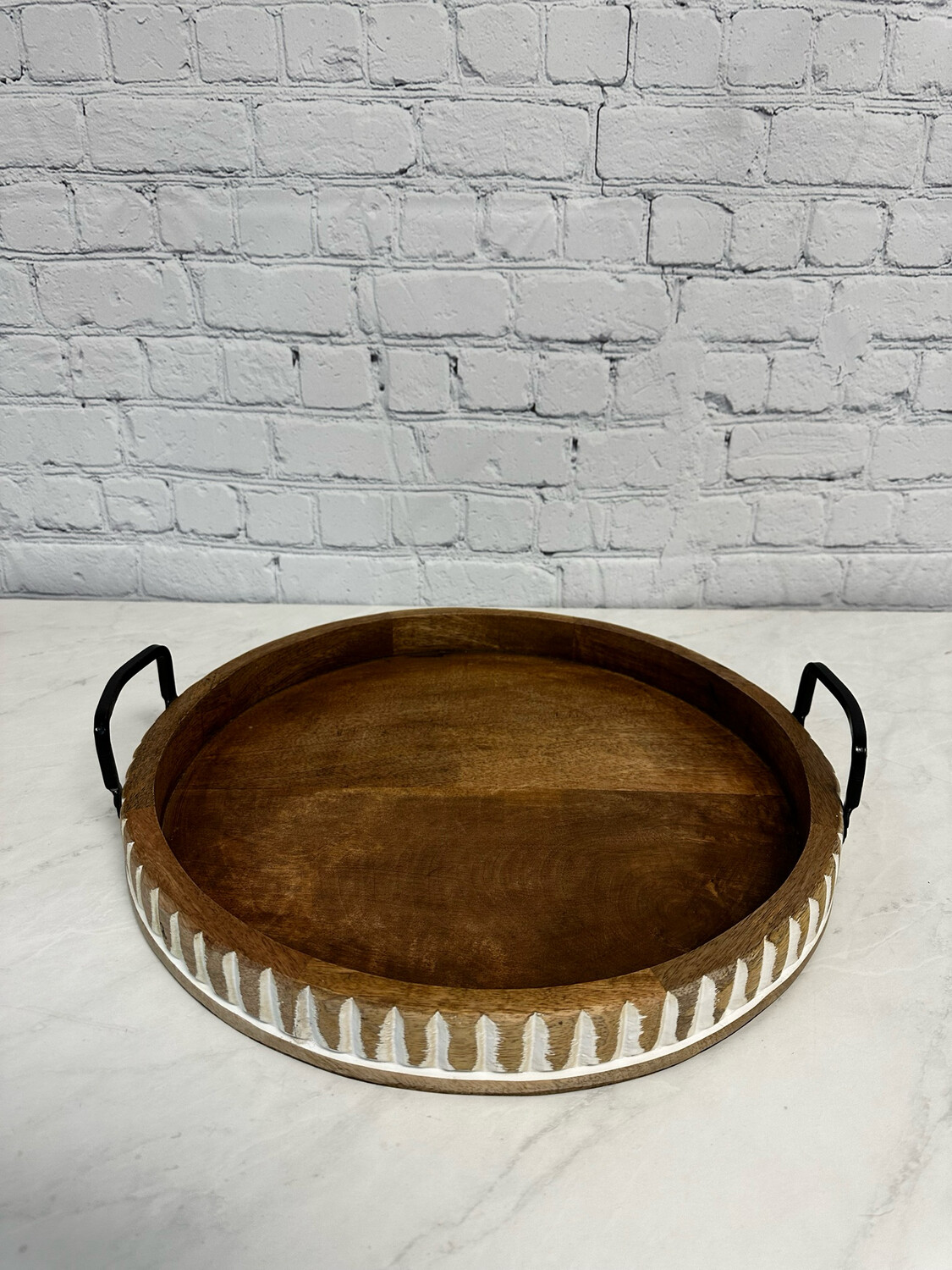 Round Wooden Tray
